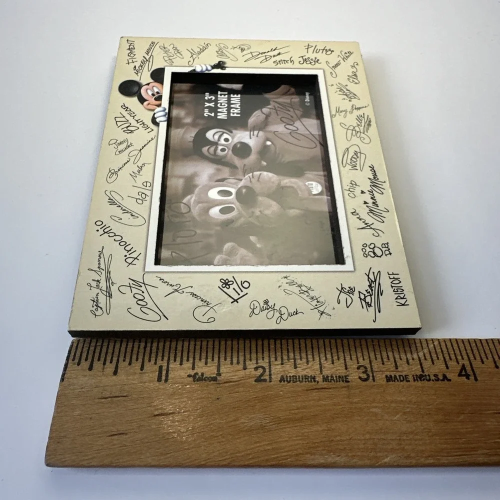 Disney Parks Mickey Mouse & Friends Autograph Photo Frame 2